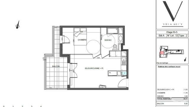 Appartement T2 à louer - 2 pièces - 39.11 m2 - ST LAURENT DU VAR - 06 - PROVENCE-ALPES-COTE-D-AZUR - Century 21 Liberté