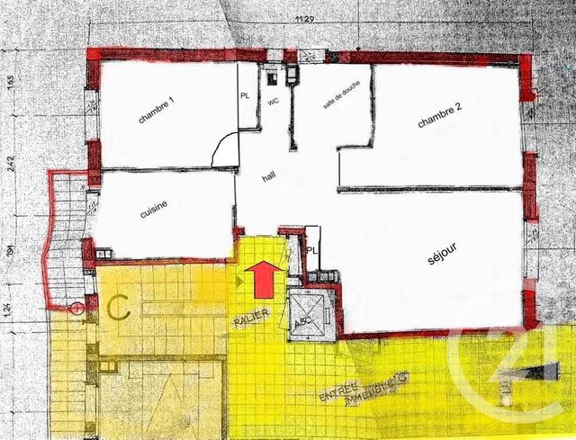 Appartement T3 à louer - 3 pièces - 59.5 m2 - ANTIBES - 06 - PROVENCE-ALPES-COTE-D-AZUR - Century 21 Liberté